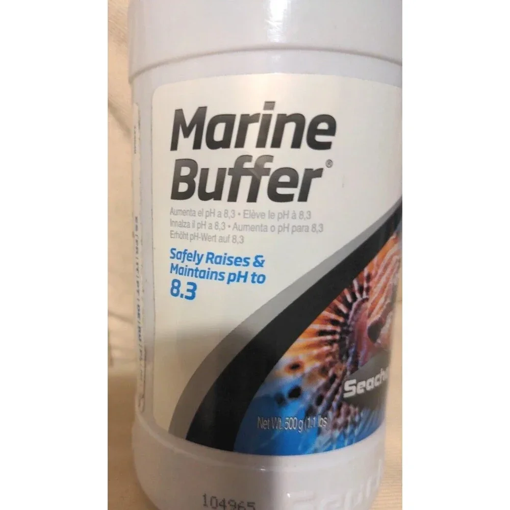 Seachem Marine Buffer 500 GM Fish Tank Aquarium Additive Treatment.
